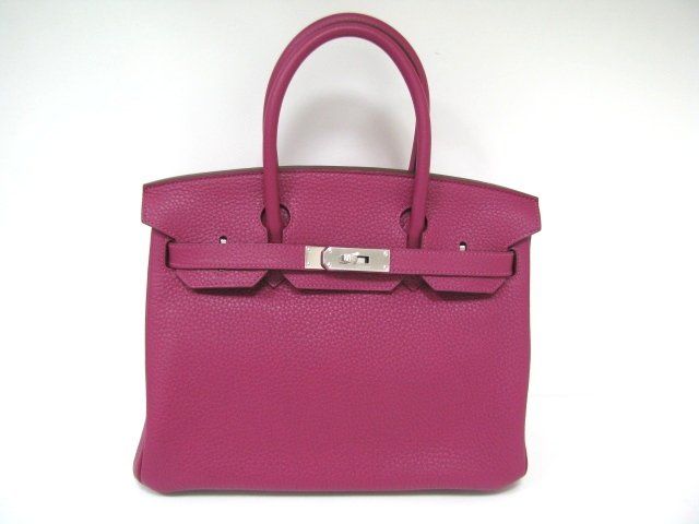 エルメス バーキン30トリヨンクレマンス/トスカ 金具 シルバー hms132