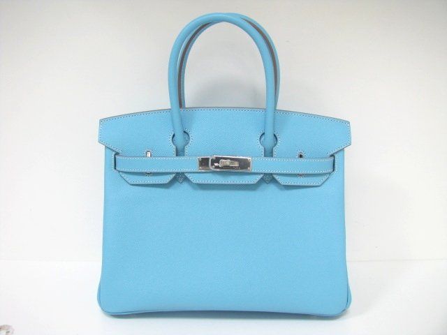 国内発送エルメスコピー バーキン30ヴォーエプソン/セレッセ 金具 シルバー hms138