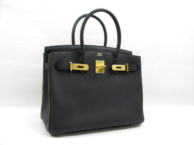 エルメスコピー代引き バーキン30トゴ/ブラック 金具 ゴールド hms162