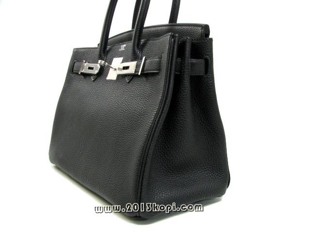 エルメス バーキン30トゴ/ブラック 金具 シルバー hms169