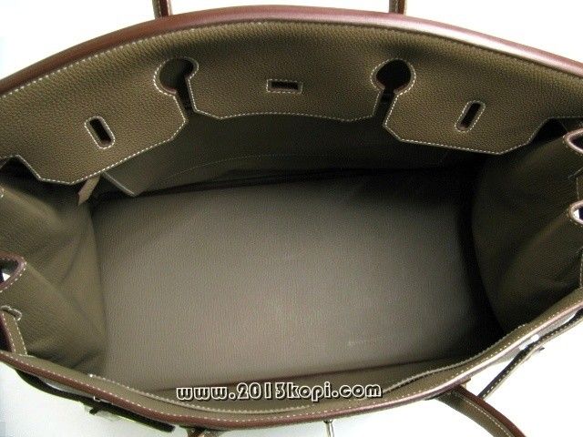 エルメス バーキン40トリヨンクレマンス/エトゥープ 金具：シルバー 2104100825513