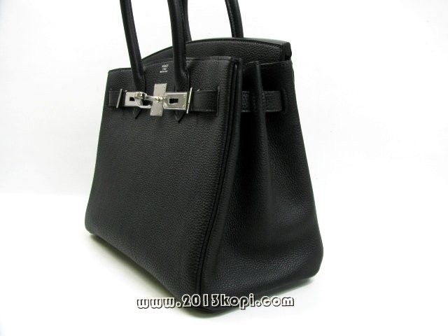 エルメス バーキン30トゴ/ブラック 金具 シルバー hms182