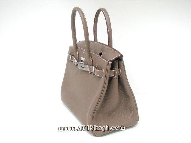 国内発送エルメスコピー バーキン30トリヨンクレマンス/エトゥープ シルバー金具 hms145