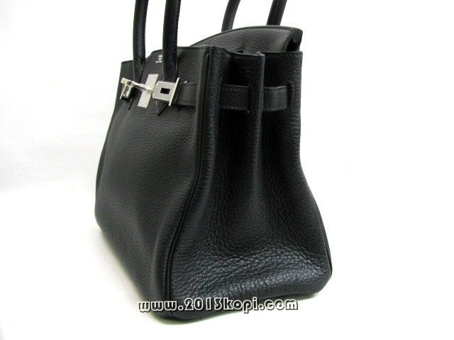 エルメス バーキン30トリヨンクレマンス/ブラック 金具 シルバー hms176