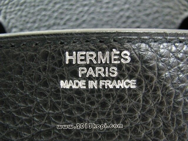 エルメス バーキン30トリヨンクレマンス/ブラック 金具 シルバー hms156