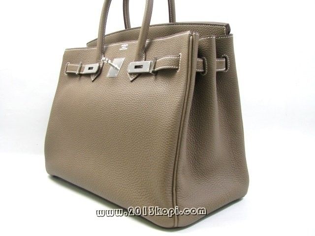 エルメス バーキン35トゴ/エトープ 金具 シルバー 2104100780393