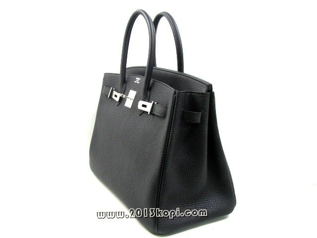 エルメス バーキン35トゴ/ブラック 金具 シルバー 2104100784230