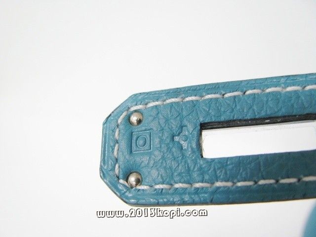 エルメス バーキン30トゴ/ブルージーン 金具 シルバー hms195