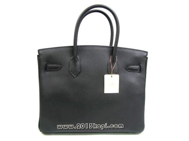 エルメス バーキン30ヴォーエプソン/ブラック 金具 シルバー hms168