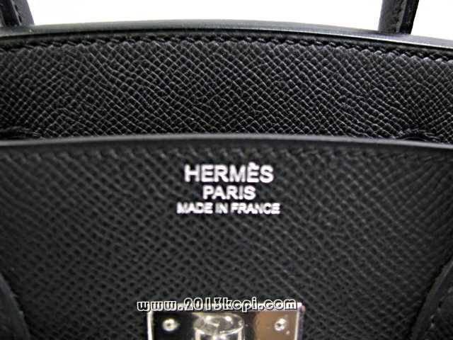 エルメス バーキン30ヴォーエプソン/ブラック 金具 シルバー hms168