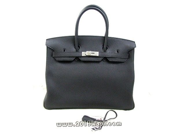 エルメス バーキン35トゴ/ブラック 金具 シルバー 2104100784230