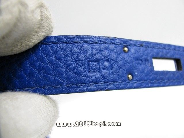 エルメス バーキン30トゴ/ブルーエレクトリック 金具 シルバー金具 hms173