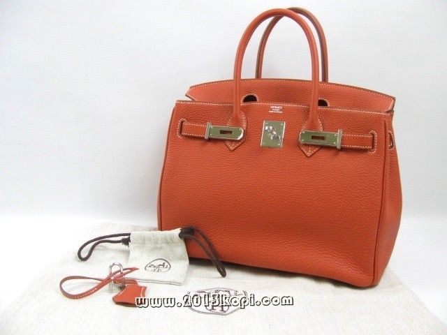 国内発送エルメスコピー バーキン30トリヨンクレマンス/サンギンヌ 金具 シルバー hms183