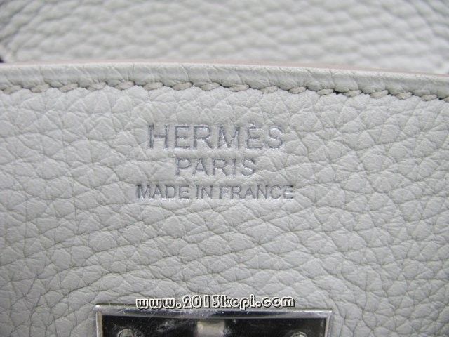 エルメス バーキン30トゴ/グレーパール シルバー金具 商品番号 hms193