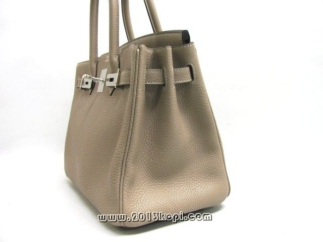 エルメス バーキン30トリヨンクレマンス/トゥルティールグレー 金具 シルバー hms191