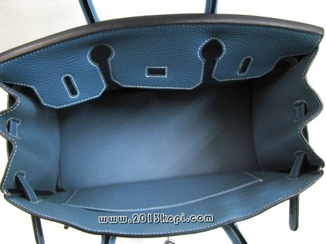 エルメス バーキン30トリヨンクレマンス/ブルージーン 金具 シルバー hms148