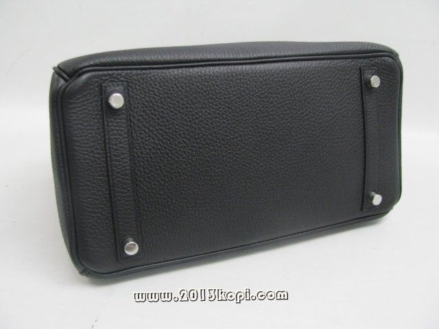 エルメス バーキン30トリヨンクレマンス/ブラック 金具 シルバー hms161