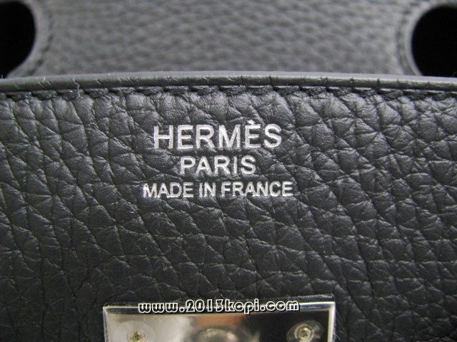 エルメス バーキン30トリヨンクレマンス/ブラック 金具 シルバー hms161