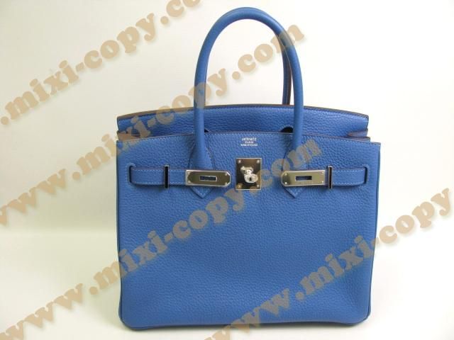 国内発送エルメスコピー コピーバッグバーキン30 トリヨンクレマンス/ミコノス HERMES-321