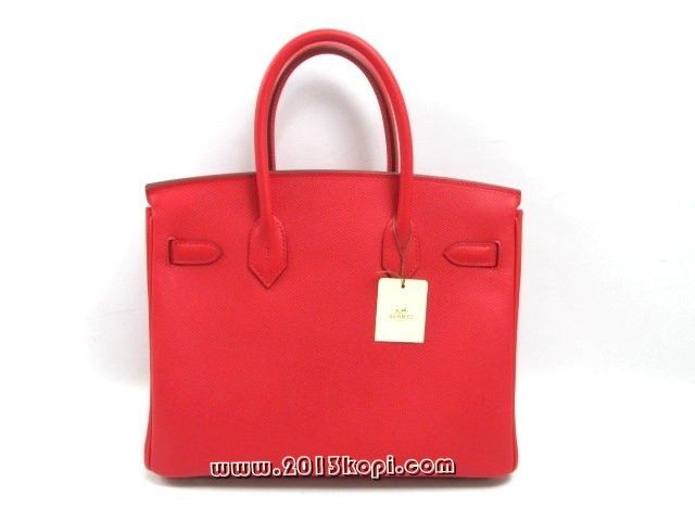 エルメス バーキン30ヴォーエプソン/ブーゲンビリア ゴールド金具 hms123