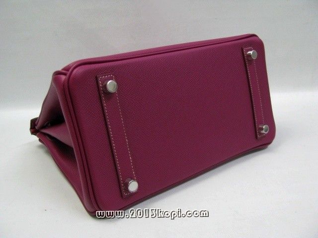 エルメス バーキン25 ヴォーエプソン/トスカ 金具 シルバー hms021