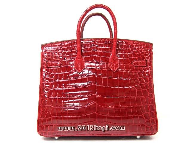 エルメス バーキン25 クロコダイルニロティカス/ブレイズ hms020