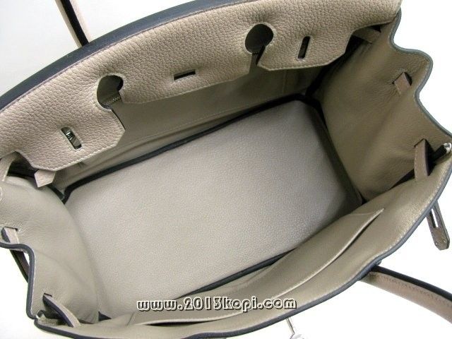エルメス バーキン30トリヨンクレマンス/トゥルティールグレー 金具 シルバー hms191