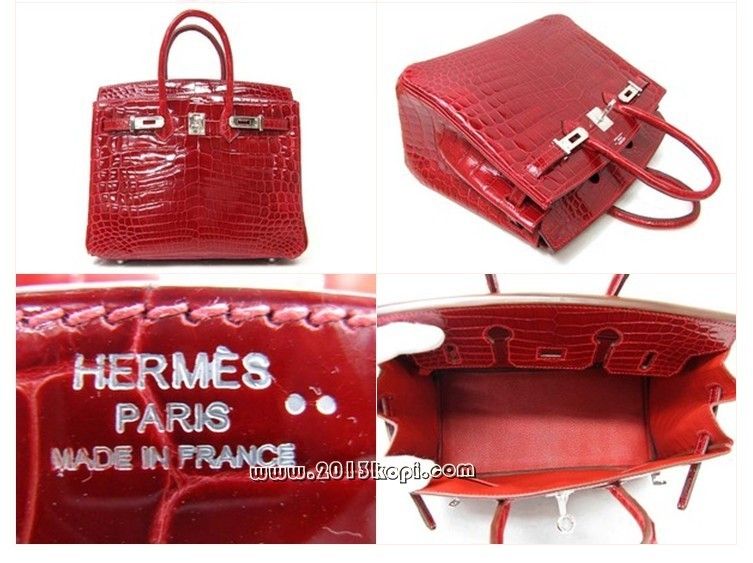 エルメス バーキン25 クロコダイルニロティカス/ブレイズ hms020