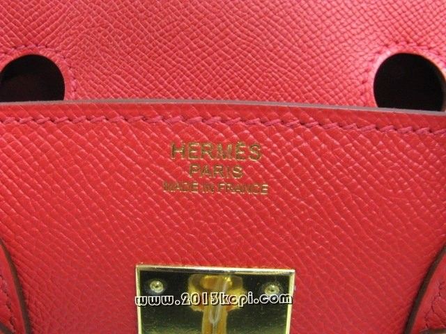 エルメス バーキン30ヴォーエプソン/ブーゲンビリア ゴールド金具 hms123