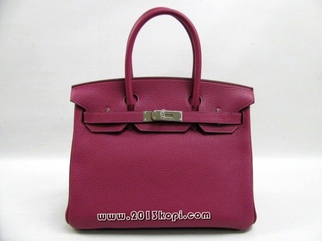 エルメス バーキン30トリヨンクレマンス/トスカ 金具 シルバー hms122