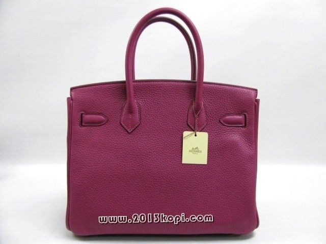 エルメス バーキン30トリヨンクレマンス/トスカ 金具 シルバー hms122