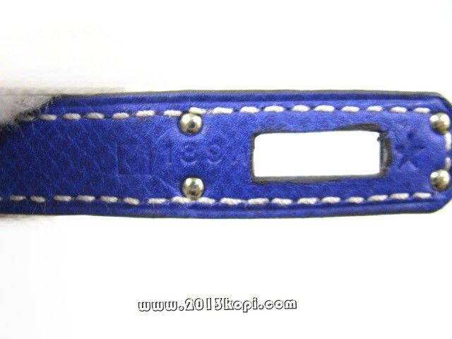 国内発送エルメスコピー バーキン25 ヴォーエプソン/ブルーエレクトリック×ミコノス 金具 シルバー hms018