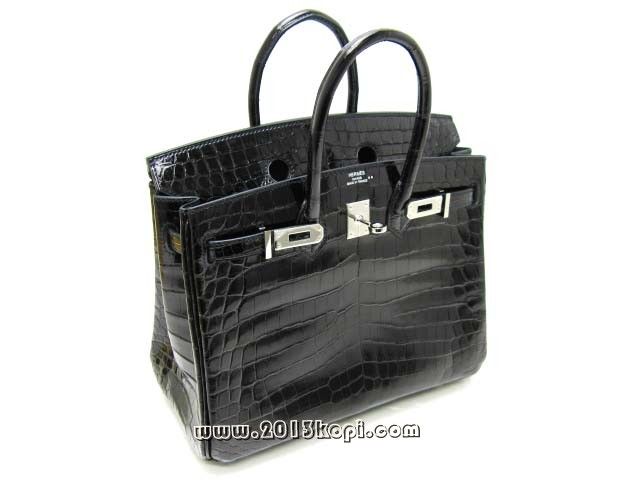 エルメス バーキン25クロコダイルニロティカス/ブラックhe332a