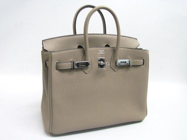 エルメス バーキン25 トゴ/トゥルティールグレー 金具 シルバー hms006