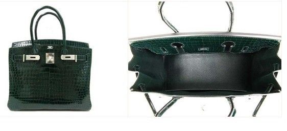 国内発送エルメスコピー バーキン30クロコダイルポロサス/ヴェールフォンセ hms130