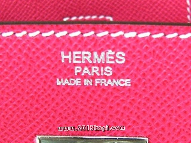 エルメス バーキン30ヴォーエプソン/ローズティリアン 金具 シルバー hms129