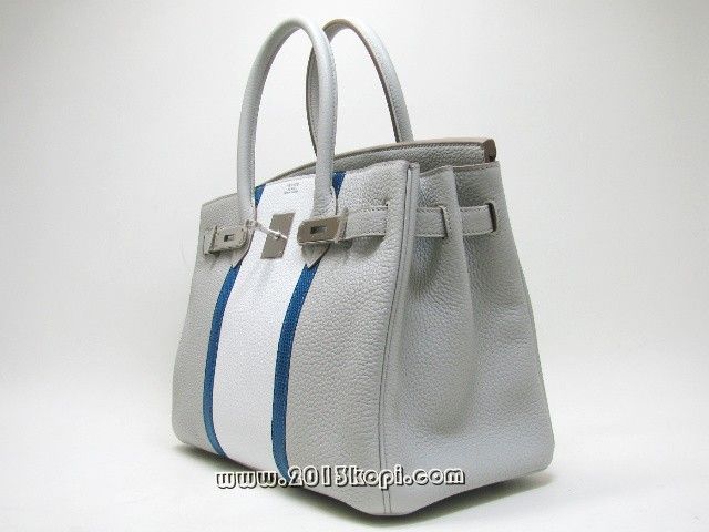 エルメス バーキン30 クラブ トリヨンクレマンス/ミコノス&times;グレーパール 金具 シルバー hms125