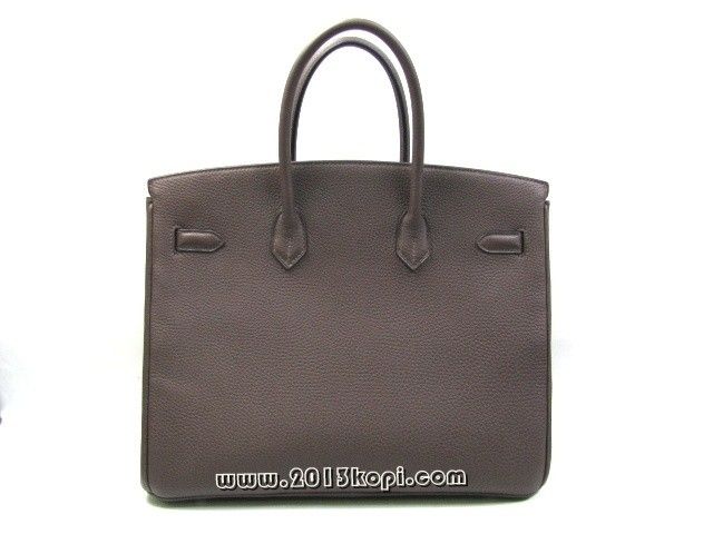 エルメス バーキン35トリヨンクレマンス/ショコラ 金具 シルバー 2104100786470