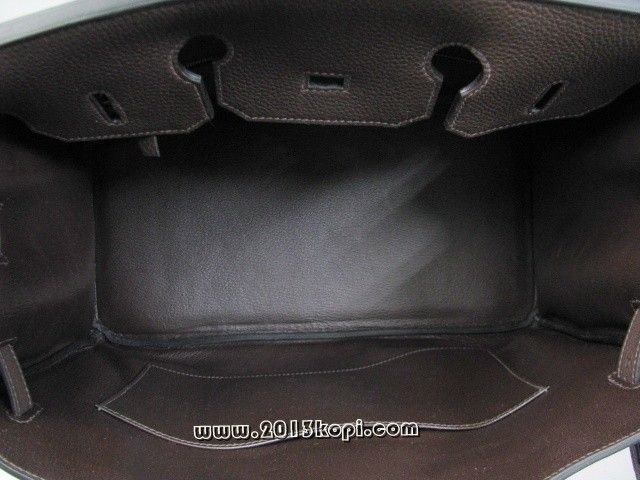 エルメス バーキン35トリヨンクレマンス/ショコラ 金具 シルバー 2104100786470