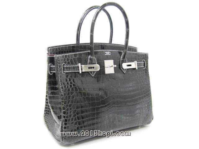 国内発送エルメスコピー バーキン30（スペシャルオーダー）クロコダイルポロサス/グラファイト×ルージュhe246a