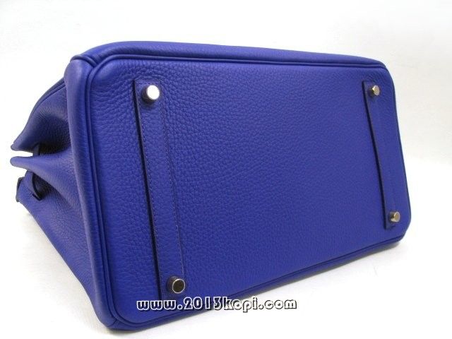 エルメス バーキン35トリヨンクレマンス/ブルーエレクトリック 金具 ゴールド 2104100760890