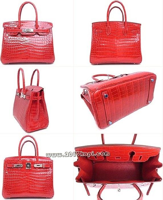 エルメス バーキン30クロコダイルポロサス/ブレイズhe082a