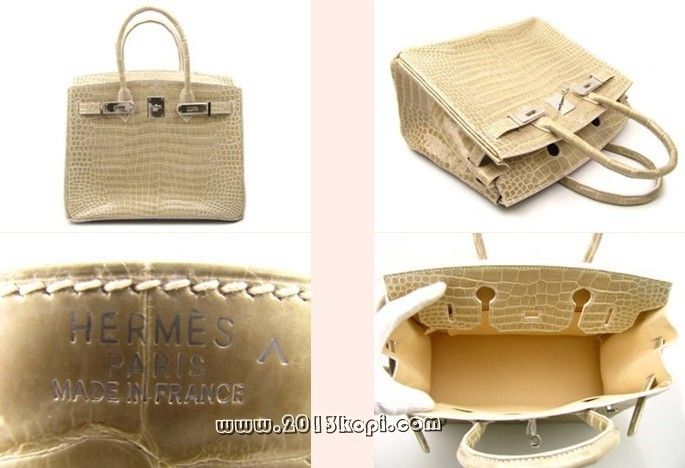 エルメス バーキン30クロコダイルポロサス/プードル 2104100231598