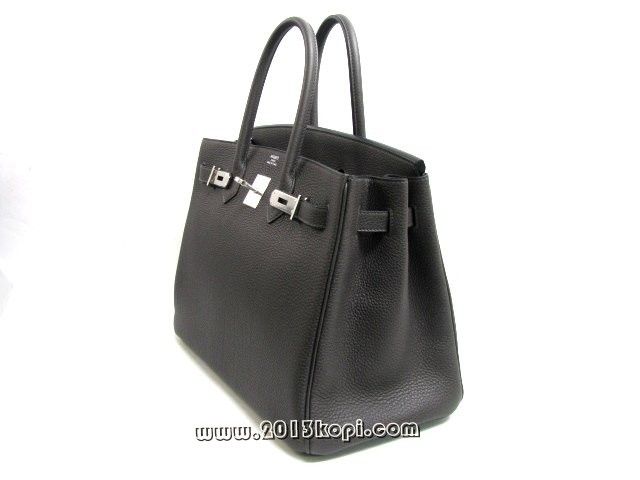 エルメス バーキン35トゴ/グラファイト 金具 シルバー 2104100815989