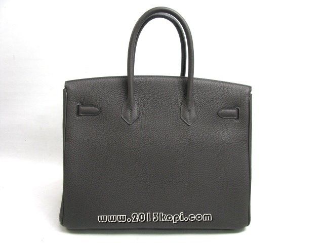 エルメス バーキン35トゴ/グラファイト 金具 シルバー 2104100815989