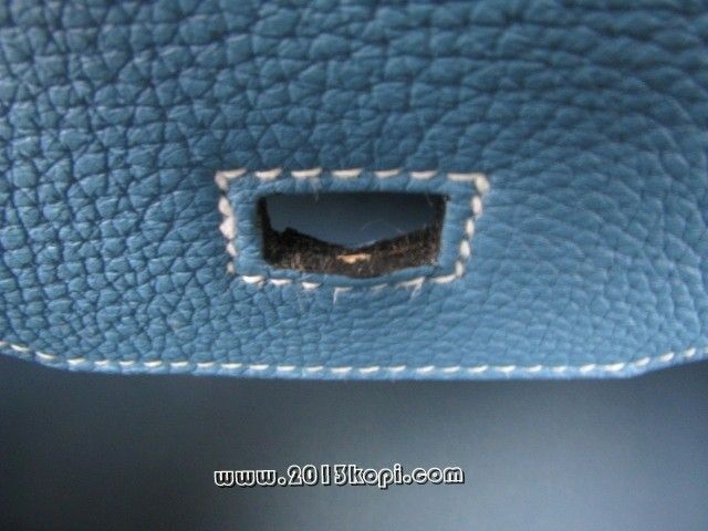 エルメス バーキン35トリヨンクレマンス/ブルージーン 金具 シルバー 2104100680907