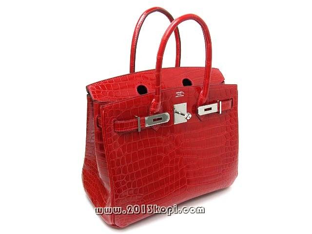 エルメス バーキン30クロコダイルポロサス/ブレイズhe168a