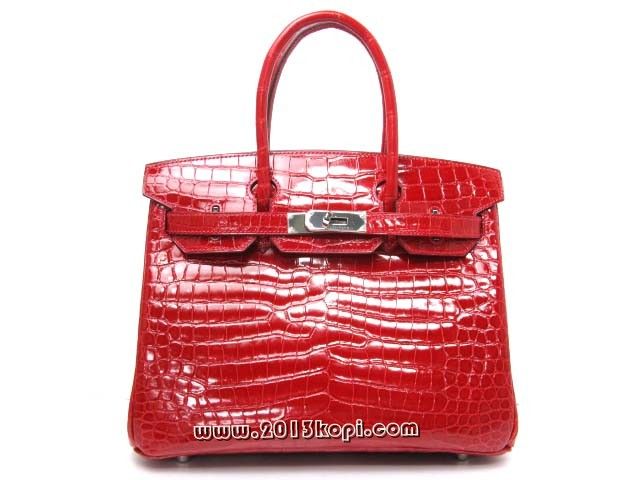 エルメス バーキン30クロコダイルポロサス/ブレイズhe168a