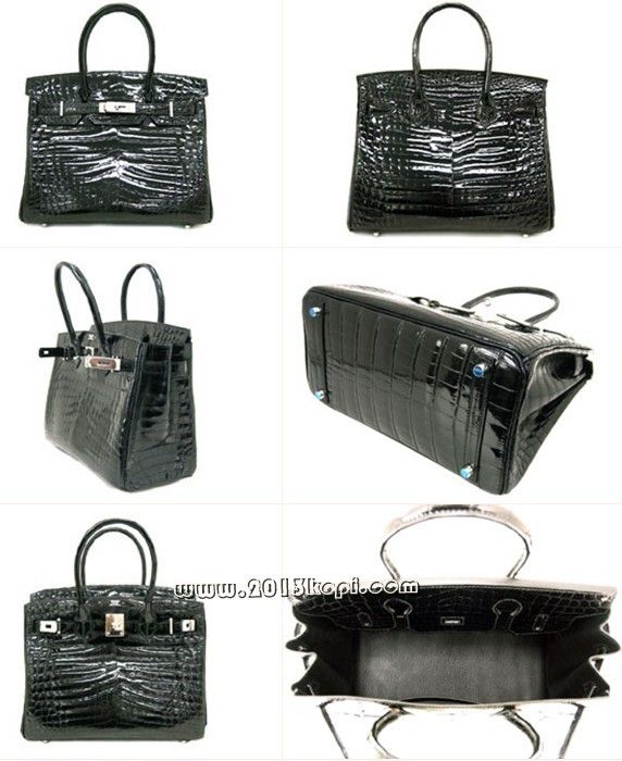 エルメス バーキン30クロコダイルニロティカス/ブラックhe085a