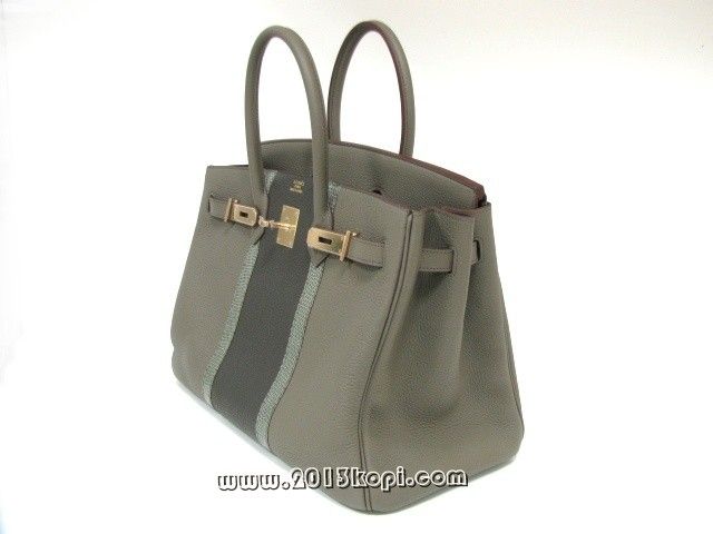 国内発送エルメスコピー バーキン35クラブトリヨンクレマンス/リザード/グラファイト×エタン×グリ  2106500161673